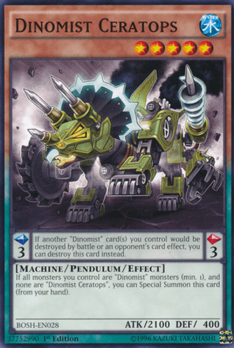 Dinomist Ceratops - BOSH-EN028 Common 1st Edition