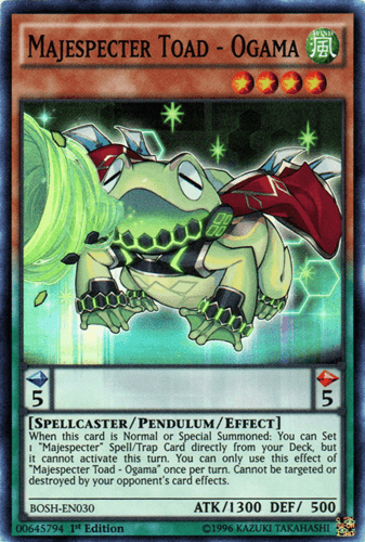 Majespecter Toad - Ogama - BOSH-EN030 Super Rare Unlimited
