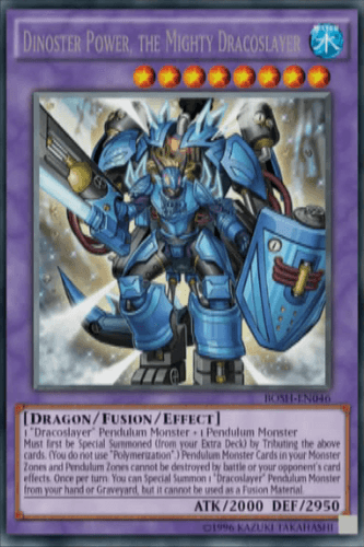 Dinoster Power, the Mighty Dracoslayer - BOSH-EN046 Rare 1st Edition