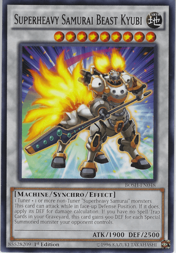 Superheavy Samurai Beast Kyubi - BOSH-EN048 Rare 1st Edition