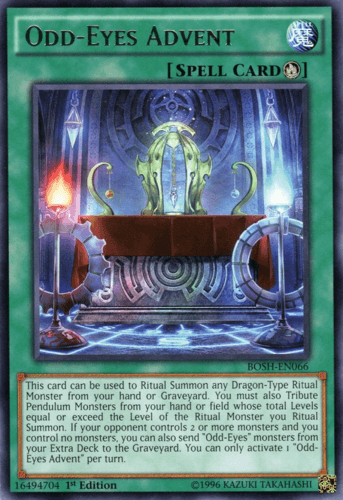 Odd-Eyes Advent - BOSH-EN066 Rare Unlimited