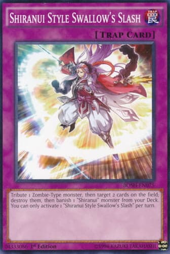 Shiranui Style Swallow's Slash - BOSH-EN075 Common 1st Edition