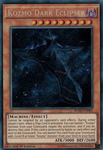 Kozmo Dark Eclipser - BOSH-EN085 Secret Rare 1st Edition