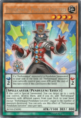 Performapal Pendulum Sorcerer - BOSH-EN090 Secret Rare 1st Edition