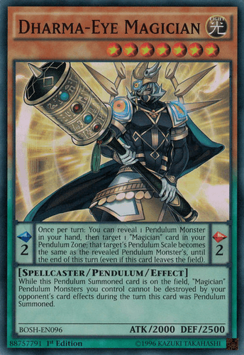 Dharma-Eye Magician - BOSH-EN096 Super Rare 1st Edition