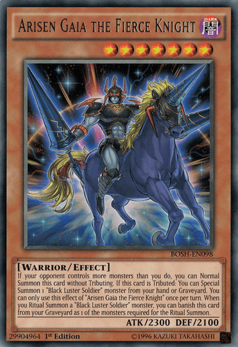 Arisen Gaia the Fierce Knight - BOSH-EN098 Rare 1st Edition
