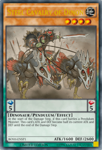 Steel Cavalry of Dinon - BOSH-ENSP1 Ultra Rare Limited Edition