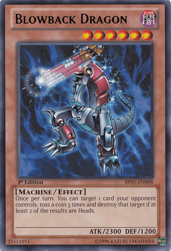 Blowback Dragon - BP01-EN008 Starfoil Rare 1st Edition