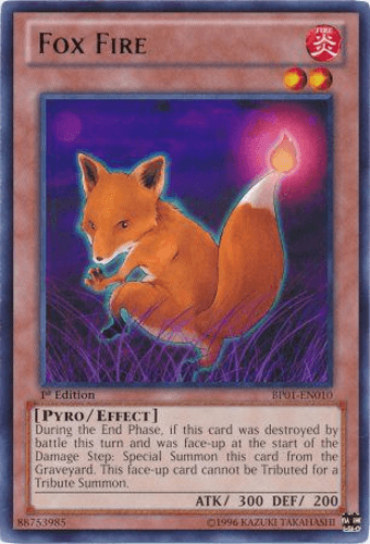 Fox Fire - BP01-EN010 Rare 1st Edition