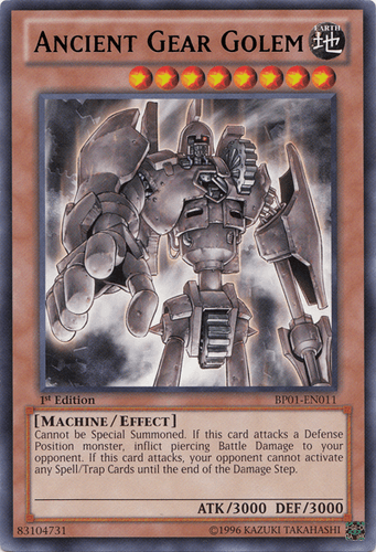 Ancient Gear Golem - BP01-EN011 Starfoil Rare 1st Edition