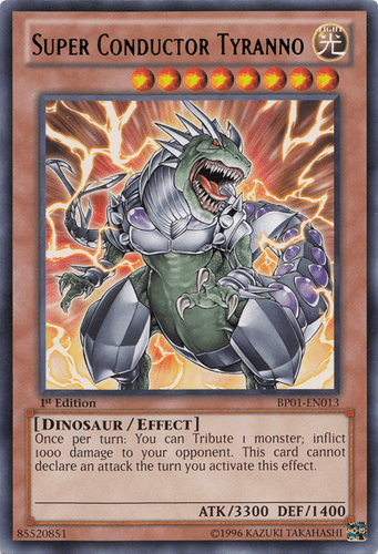 Super Conductor Tyranno - BP01-EN013 Rare 1st Edition