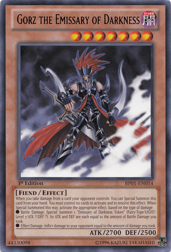 Gorz the Emissary of Darkness - BP01-EN014 Rare Unlimited