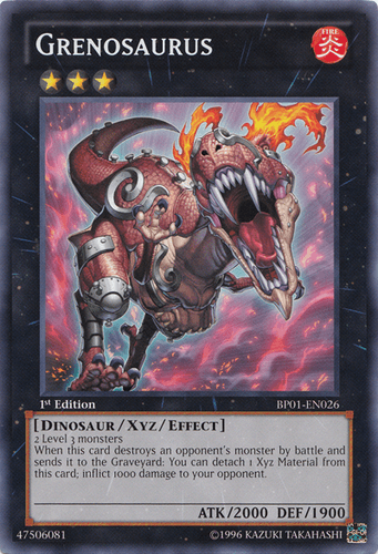 Grenosaurus - BP01-EN026 Rare 1st Edition