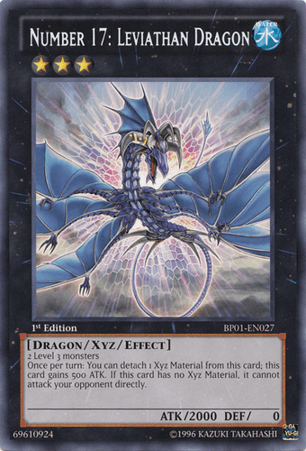 Number 17: Leviathan Dragon - BP01-EN027 Starfoil Rare 1st Edition