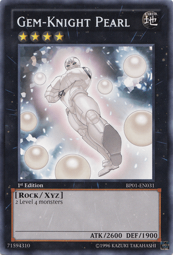 Gem-Knight Pearl - BP01-EN031 Rare 1st Edition