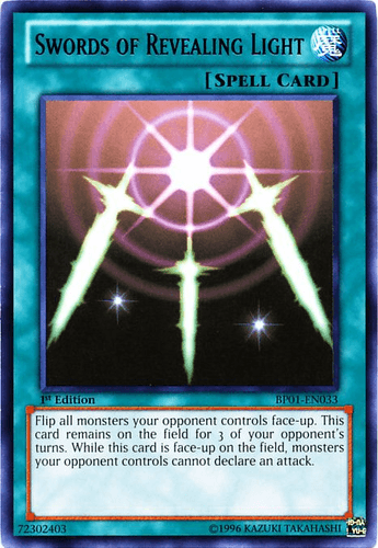 Swords of Revealing Light - BP01-EN033 Rare 1st Edition