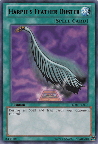 Harpie's Feather Duster - BP01-EN035 Starfoil Rare Unlimited