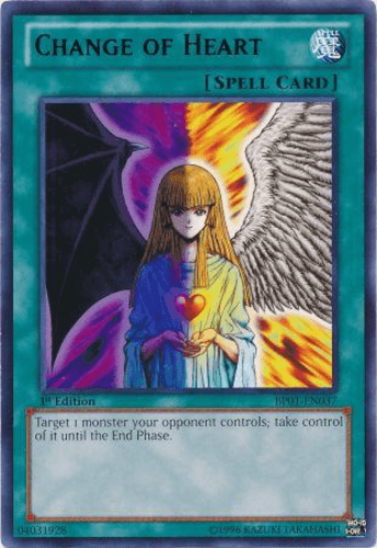 Change of Heart - BP01-EN037 Starfoil Rare 1st Edition