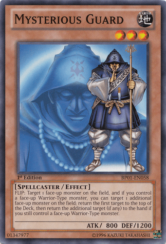 Mysterious Guard - BP01-EN058 Starfoil Rare 1st Edition