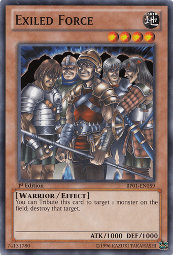 Exiled Force - BP01-EN059 Starfoil Rare 1st Edition