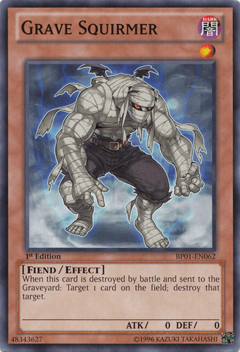 Grave Squirmer - BP01-EN062 Starfoil Rare 1st Edition