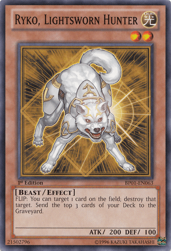 Ryko, Lightsworn Hunter - BP01-EN063 Starfoil Rare 1st Edition