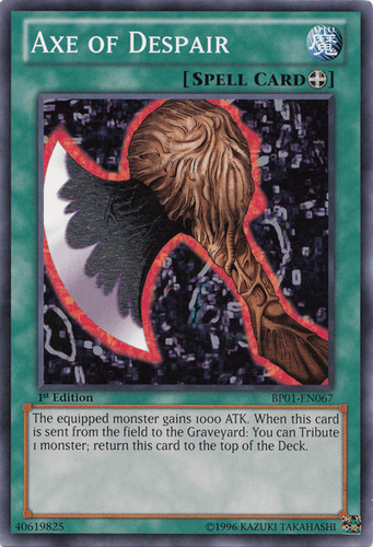 Axe of Despair - BP01-EN067 Starfoil Rare 1st Edition