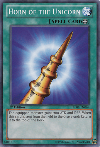 Horn of the Unicorn - BP01-EN069 Starfoil Rare Unlimited