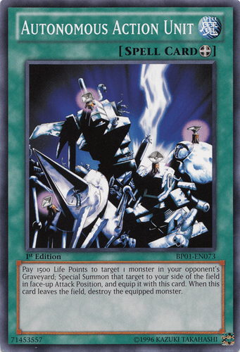 Autonomous Action Unit - BP01-EN073 Starfoil Rare Unlimited