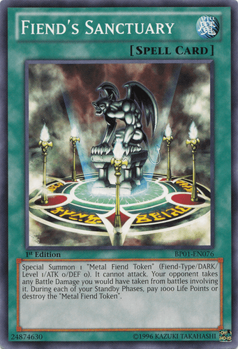 Fiend's Sanctuary - BP01-EN076 Starfoil Rare 1st Edition
