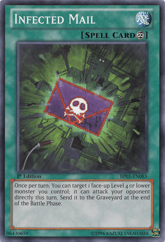 Infected Mail - BP01-EN085 Starfoil Rare 1st Edition