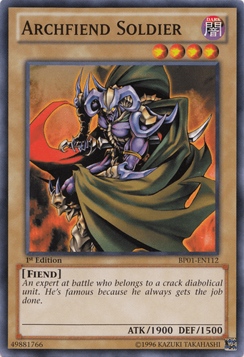 Archfiend Soldier - BP01-EN112 Starfoil Rare Unlimited