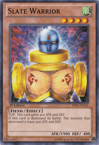 Slate Warrior - BP01-EN121 Starfoil Rare 1st Edition