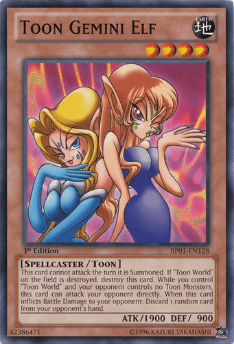 Toon Gemini Elf - BP01-EN128 Common 1st Edition