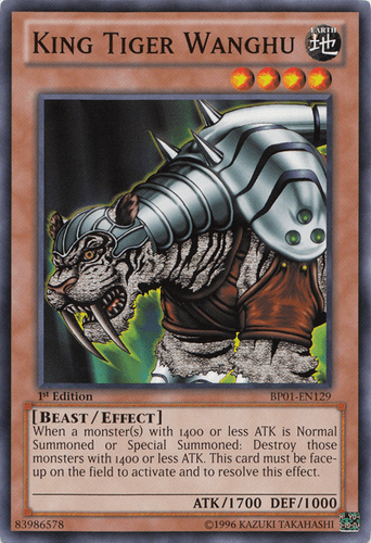 King Tiger Wanghu - BP01-EN129 Starfoil Rare 1st Edition