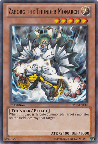 Zaborg the Thunder Monarch - BP01-EN132 Starfoil Rare Unlimited