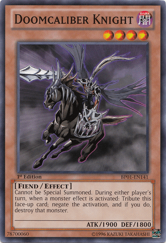 Doomcaliber Knight - BP01-EN141 Starfoil Rare 1st Edition