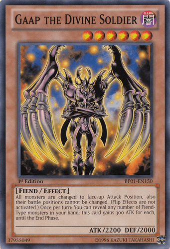 Gaap the Divine Soldier - BP01-EN150 Starfoil Rare 1st Edition