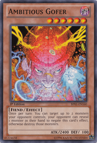 Ambitious Gofer - BP01-EN160 Starfoil Rare 1st Edition