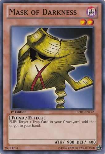 Mask of Darkness - BP01-EN172 Starfoil Rare 1st Edition