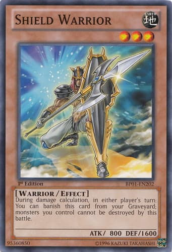 Shield Warrior - BP01-EN202 Starfoil Rare 1st Edition