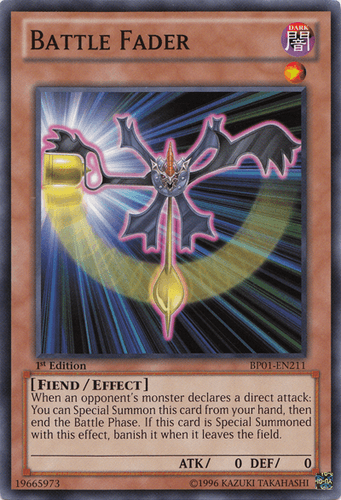 Battle Fader - BP01-EN211 Starfoil Rare 1st Edition