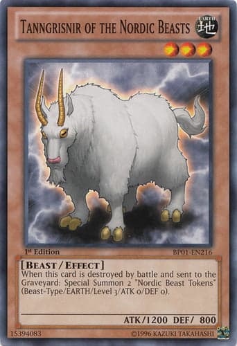 Tanngrisnir of the Nordic Beasts - BP01-EN216 Starfoil Rare 1st Edition