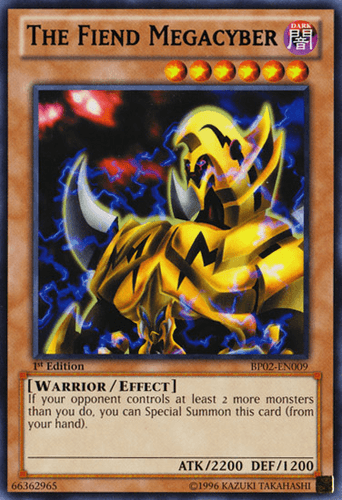 The Fiend Megacyber - BP02-EN009 Mosaic Rare 1st Edition
