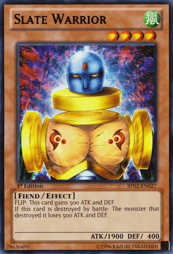 Slate Warrior - BP02-EN027 Mosaic Rare 1st Edition