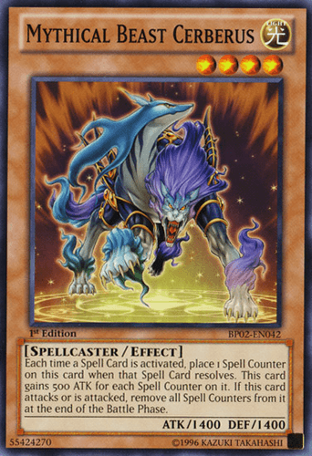 Mythical Beast Cerberus - BP02-EN042 Common 1st Edition