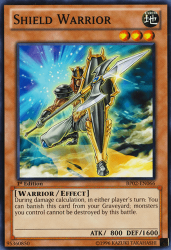 Shield Warrior - BP02-EN066 Mosaic Rare 1st Edition