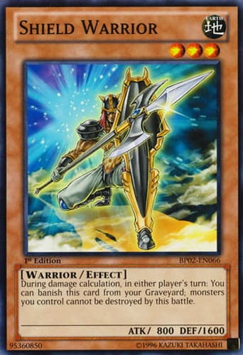 Shield Warrior - BP02-EN066 Common 1st Edition