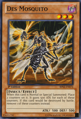 Des Mosquito - BP02-EN076 Mosaic Rare 1st Edition