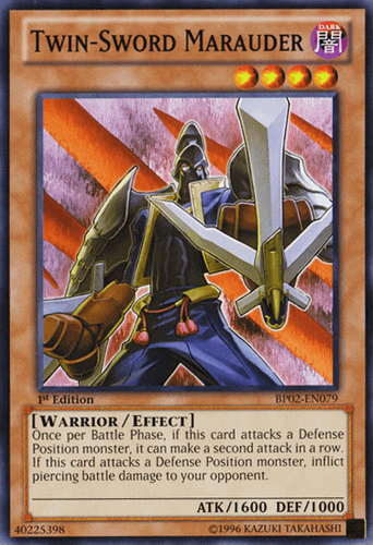 Twin-Sword Marauder - BP02-EN079 Mosaic Rare 1st Edition